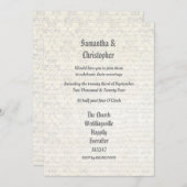 Plain parchment wedding photo invitation 招待状 (正面/裏面)