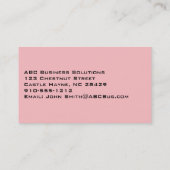 Plain Photographer 考え Cloud Business Card 名刺 (裏面)