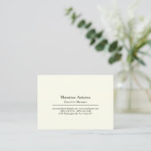 Plain Professional Modern Minimailst 名刺 (スタンド正面)