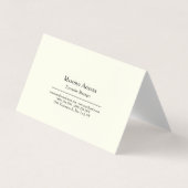 Plain Professional Modern Minimalist 名刺 (正面)