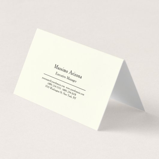 Plain Professional Modern Minimalist 名刺 (正面)