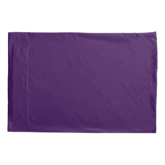 Plain Purple Pair of Pillowcases 枕カバー (裏面-左)