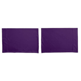 Plain Purple Pair of Pillowcases 枕カバー