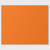 Plain Safety Flashオレンジ色シェードトーン ラッピングペーパー (フラット)