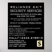 Plain Security Serviceの人事広告 ポスター (正面)