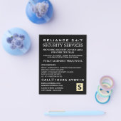 Plain Security Service Personor Advert Flyer チラシ (シングル)