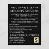 Plain Security Service Personor Advert Flyer チラシ (正面)