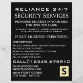 Plain Security Service Personor Advert Flyer チラシ (正面)