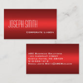 Plain Shades of Redプロフェッショナル名刺 名刺 (正面/裏面)