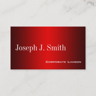 Plain Shades of Redプロフェッショナル名刺 名刺