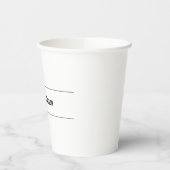 Plain Simple Classical Minimalist 紙コップ (左)