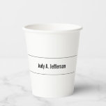 Plain Simple Classical Minimalist 紙コップ<br><div class="desc">Choose from Different Types and Sizes. Stylish Classical Simple Notepad Template For All Needs.</div>