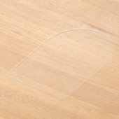 Plain Transparent 5"x7" Arch空白の結婚's アクリル招待状 (レイダウン)