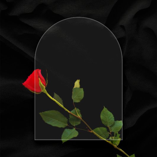 Plain Transparent 5"x7" Arch空白の結婚's アクリル招待状