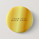 Plain Unique Special Gold Color Background 缶バッジ (正面)