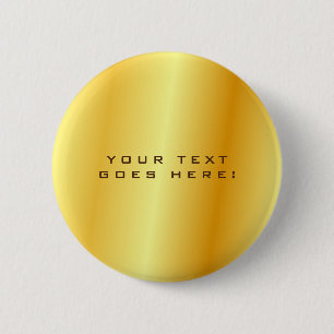 Plain Unique Special Gold Color Background 缶バッジ