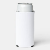 Plain White Beverage Cooler Clean Modern Koozie スリム缶クーラー (Seltzer正面)