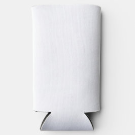 Plain White Beverage Cooler Clean Modern Koozie スリム缶クーラー