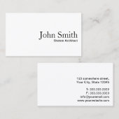 Plain White System Architect名刺 名刺 (正面/裏面)