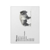 Plains Bison ノートパッド (回転)