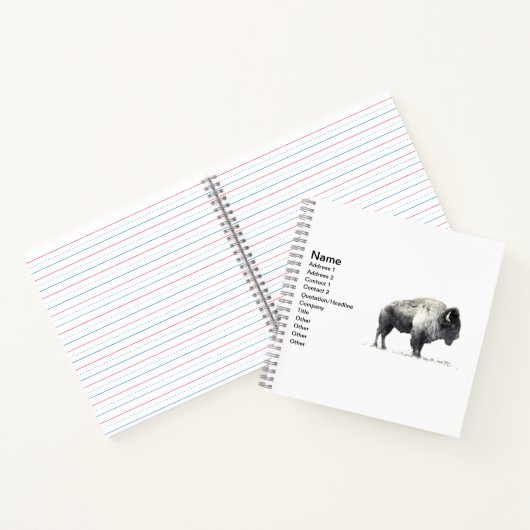 Plains Bison ノートブック (内部)