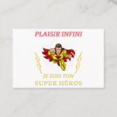 PLAISIR INFINI Je suis ton super héros 名刺 (正面)