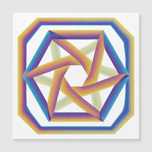 Plake 64 & the Hexagrams Large Magnet (正面)