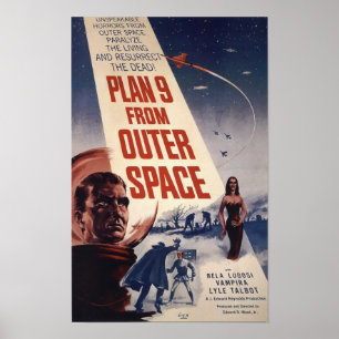 Plan9の宇宙ヴィンテージポスター ポスター