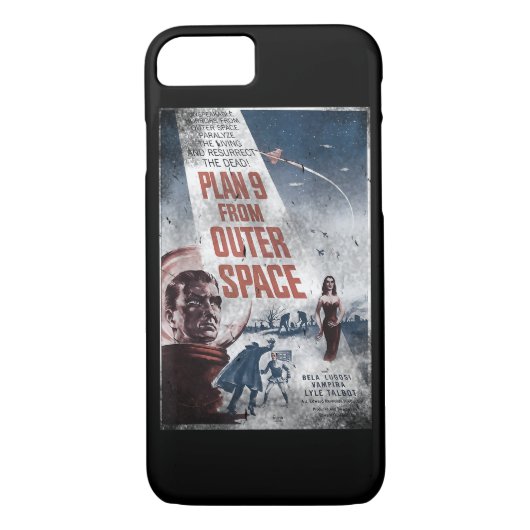 PLAN 9 FROM OUTER SPACE映画ポスターヴィンテージ映画 Case-Mate iPhoneケース (裏面)