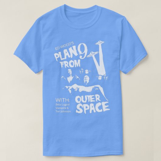 Plan 9 from Outer Space Ed Wood Tシャツ (デザイン正面)