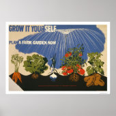 Plan A Farm Garden 1941 WPA ポスター (正面)