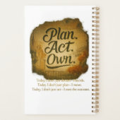 PLAN. ACT. OWN.” A Spirit-Wired™  プランナー手帳 (裏面)