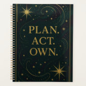 “PLAN. ACT. OWN.” A Spirit-Wired™ Planner プランナー手帳 (正面)