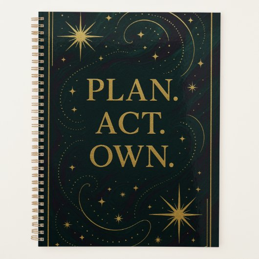 “PLAN. ACT. OWN.” A Spirit-Wired™ Planner プランナー手帳 (正面)