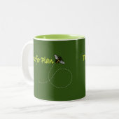 Plan Bee Green BGの時間 ツートーンマグカップ (正面左)
