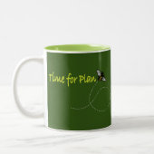 Plan Bee Green BGの時間 ツートーンマグカップ (左)