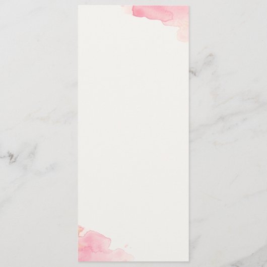 Plan de table "Coquelicots" メニュー (裏面)