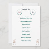 Plan de Table Individuel Chic – Harmony Journey 招待状 (正面)