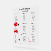 Plan de tables "Coquelicots" アクリルサイン (傾斜)