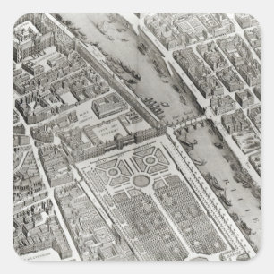「Plan de Turgot'として知られているパリの計画 スクエアシール