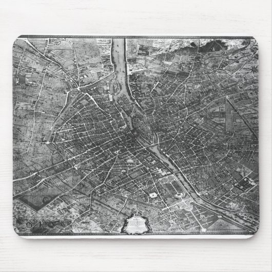 「Plan de Turgot'として知られているパリの計画 マウスパッド (正面)