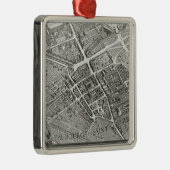 「Plan de Turgot'として知られているパリの計画 メタルオーナメント (右)
