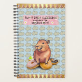 Plan It Like a Cuddlebug: Embrace the Capybara Spi プランナー手帳 (正面)