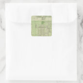 Plan of Davenport, Scott County, Iowa州 スクエアシール (バッグ)