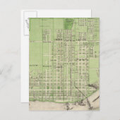 Plan of Davenport, Scott County, Iowa州 ポストカード (正面/裏面)