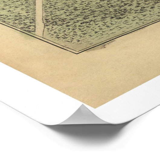 Plan of New Orleans Map 1759 ポスター (角)