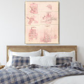 Plan of Portland, Jay Co, Ind with Camden キャンバスプリント (インサイチュ (寝室))