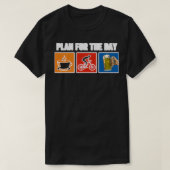 Plan The Day Coffee Bicycle Beer  Tシャツ (デザイン正面)