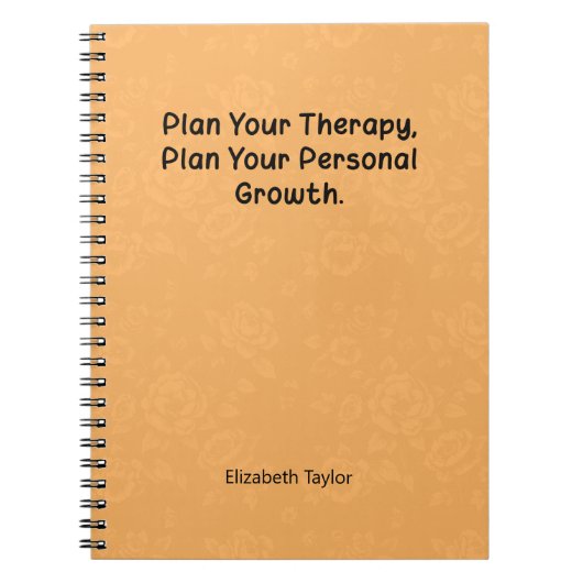 Plan Your Therapy, Plan Your Personal Growth ノートブック (正面)