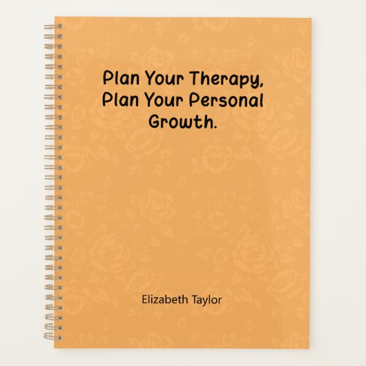 Plan Your Therapy, Plan Your Personal Growth プランナー手帳 (正面)